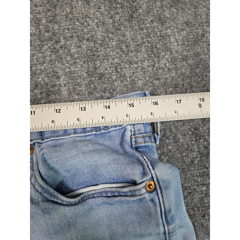 Levi's 501 Original Fit Jeans Mens 33x30 Light Wash Blue Button Fly Denim 78/4 - Picture 5 of 12
